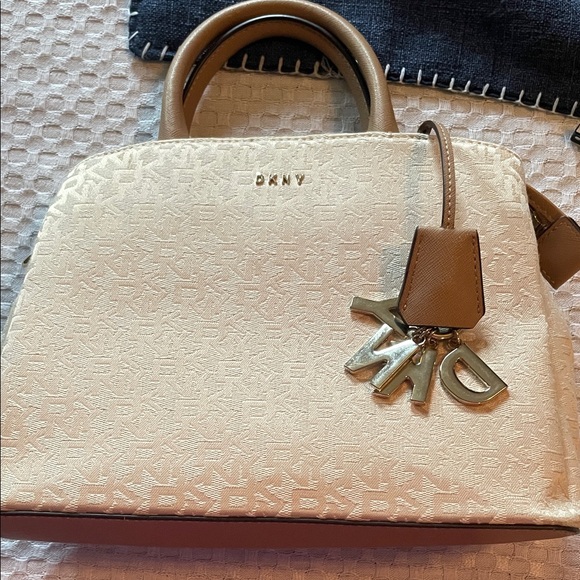 DKNY Beige and Brown Satchel - Picture 1 of 11